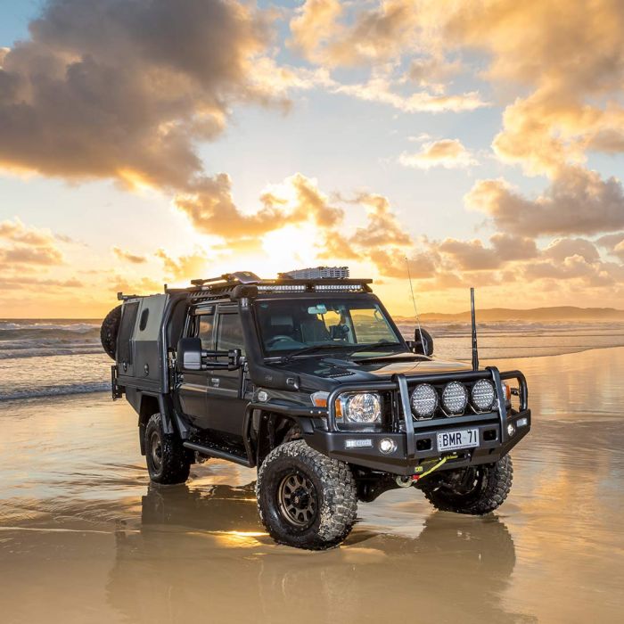 TJM OUTBACK HEAVY DUTY BUMPER BLACK STEEL