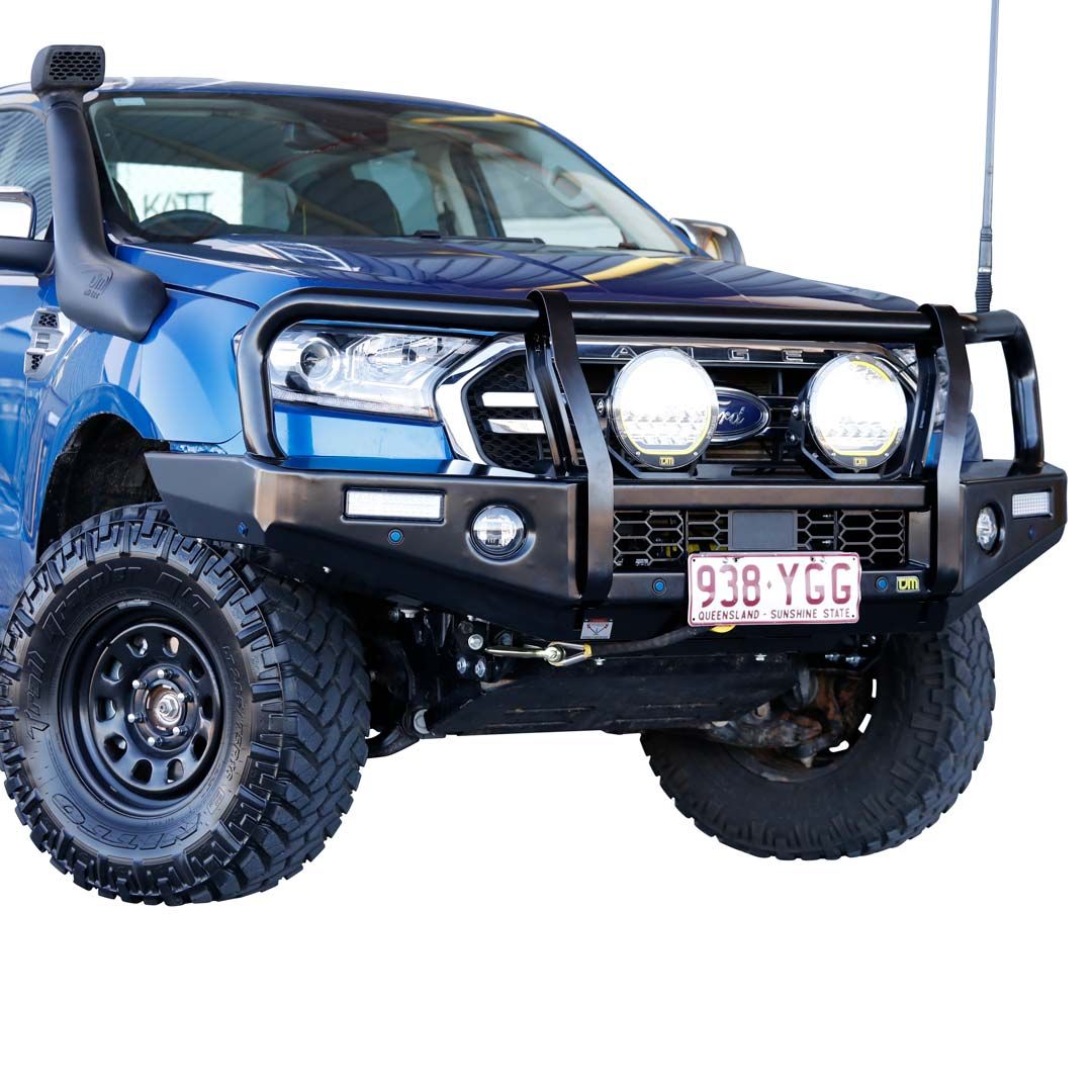 TJM OUTBACK HEAVY DUTY BUMPER BLACK STEEL