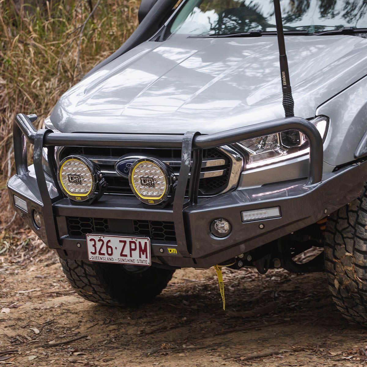 TJM OUTBACK HEAVY DUTY BUMPER BLACK STEEL