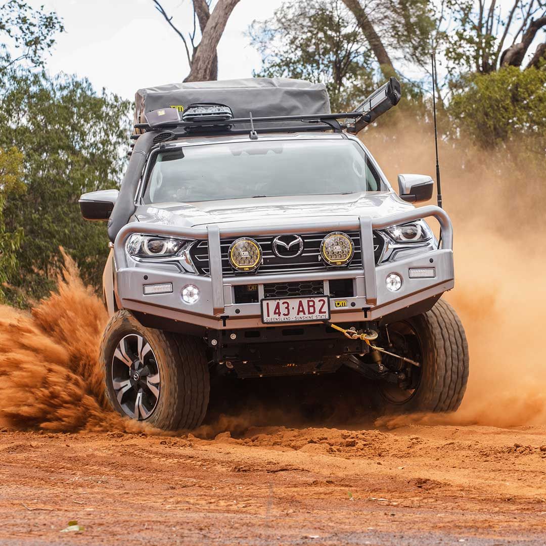 TJM OUTBACK HEAVY DUTY BUMPER BLACK STEEL