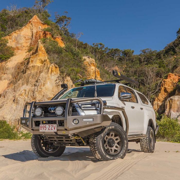 TJM OUTBACK HEAVY DUTY BUMPER BLACK STEEL