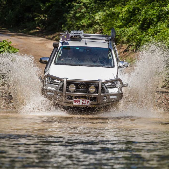 TJM OUTBACK HEAVY DUTY BUMPER BLACK STEEL