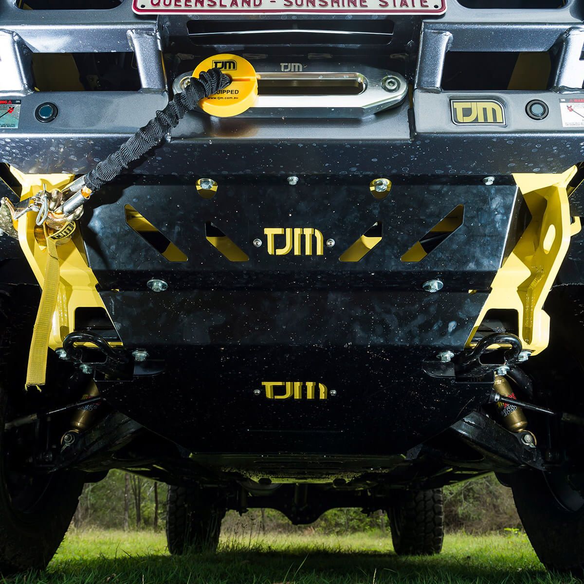 TJM SKID PLATE TRANSMISSION STEEL BLACK