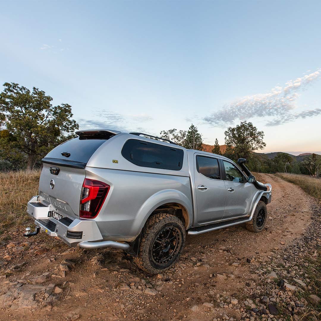 TJM RB6 REAR PROTECTION BUMPER STEP & TOWBAR BLACK STEEL