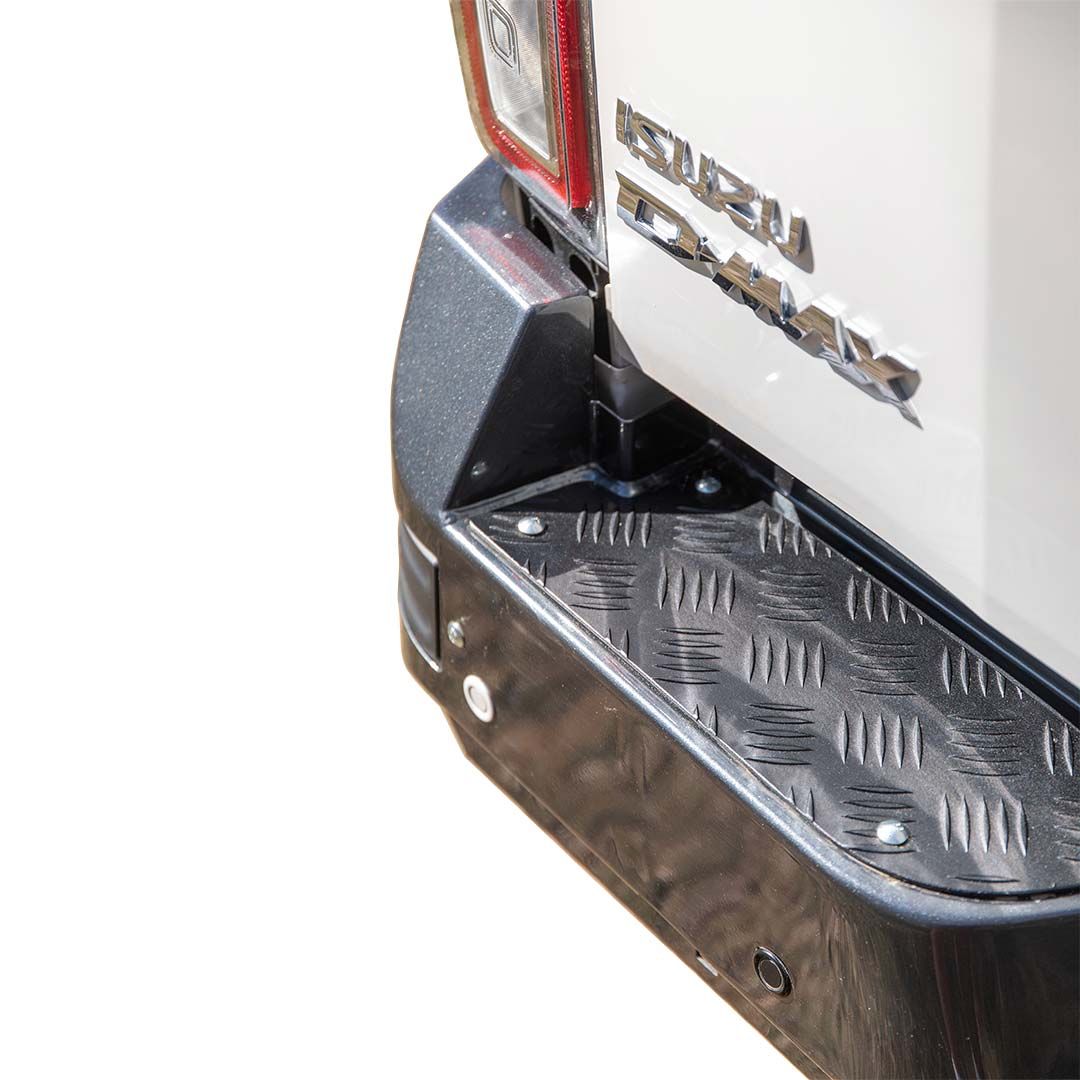 TJM RB6 REAR PROTECTION BUMPER STEP & TOWBAR BLACK STEEL