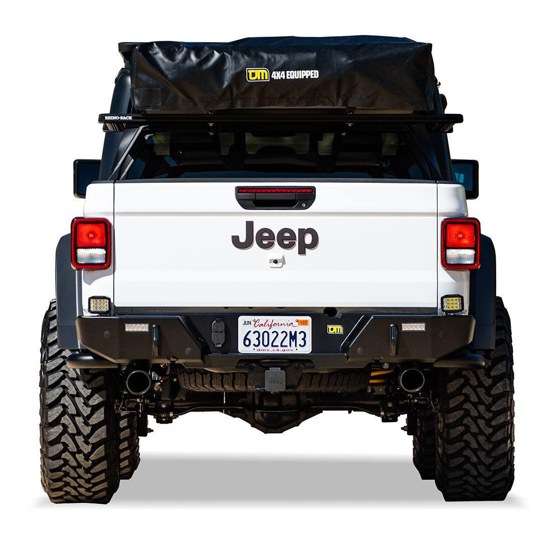 TJM REAR PROTECTION BUMPER BLACK STEEL