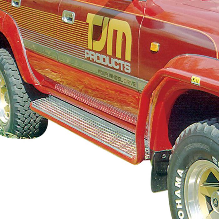 TJM SIDE BARS & STEPS STEEL BLACK 50MM